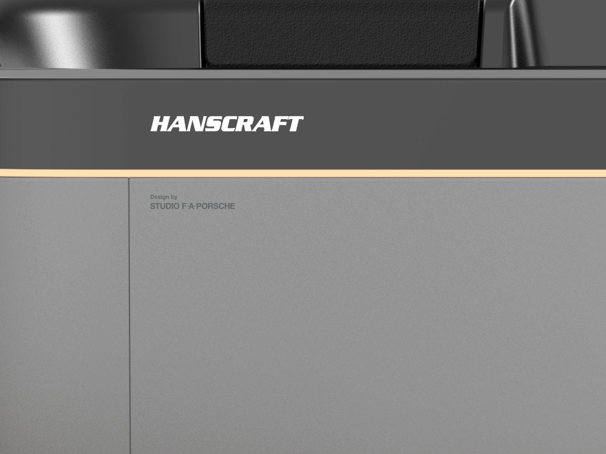HANSCRAFT logo and the Design by Studio F. A. Porsche signature on the SP-116